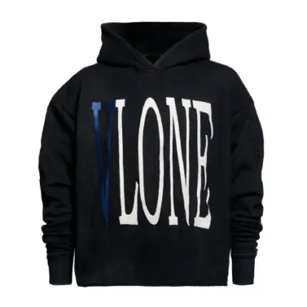 Black/Blue Vlone OG Staple Embroidered Hoodie