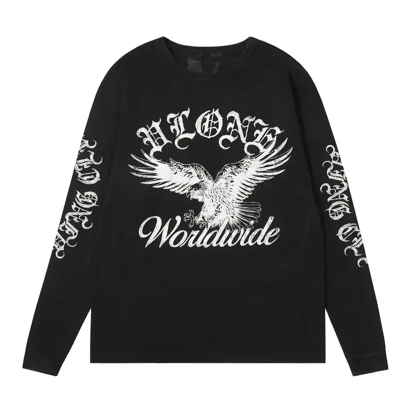 Black Vlone Rider’s Club Crewneck Long Sleeve Tee