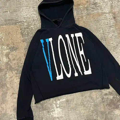Black and Blue Vlone x Barneys New York Exclusive Staple Hoodie