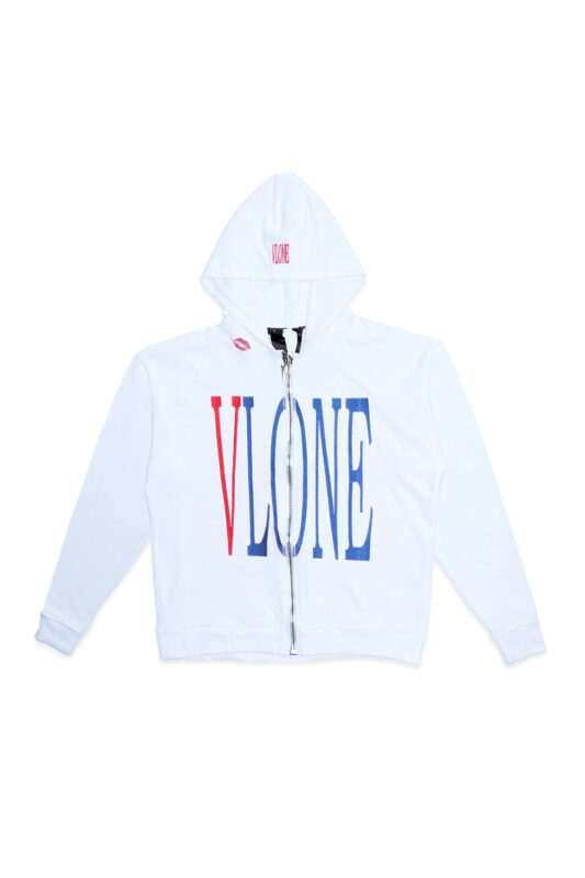 RED LIPSTICK OG EMBROIDERED ZIP-UP HOODIE