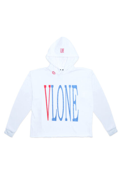 RED LIPSTICK OG EMBROIDERED HOODIE (white)