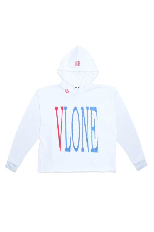 RED LIPSTICK OG EMBROIDERED HOODIE (white)