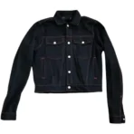 Black VLONE Exclusive Pop-up Stripper Denim Jacket