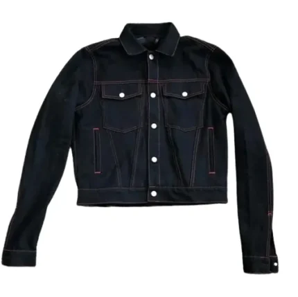 Black VLONE Exclusive Pop-up Stripper Denim Jacket