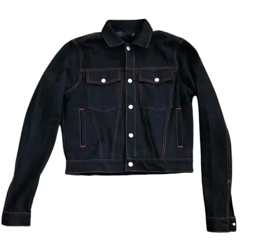 Black VLONE Exclusive Pop-up Stripper Denim Jacket