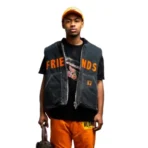 Vlone Caution Reversible Zip Vest