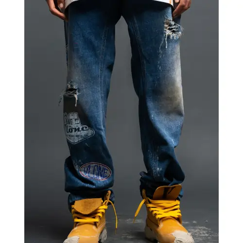 Blue Real Vlone Teamsters Denim Jeans