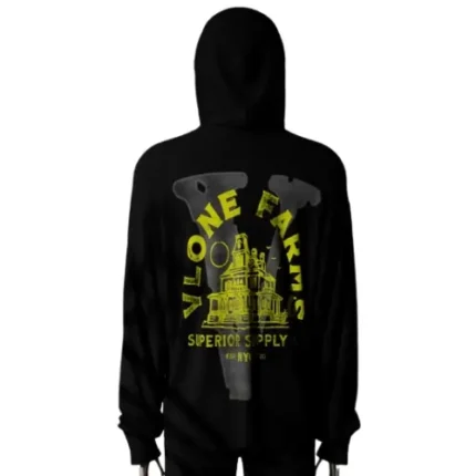 Black Vlone Farms VF Mansion Hoodie