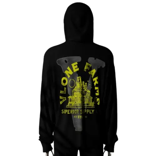 Black Vlone Farms VF Mansion Hoodie
